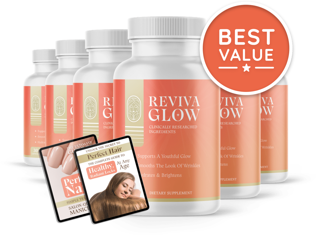 RevivaGlow 6 bottles — 180-day supply